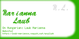 marianna laub business card